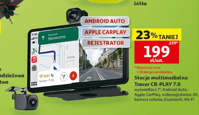 Stacja multimedialna Tracer CR-PLAY 7,0 promocja w Auchan