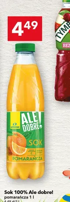 Sok 100% pomarańcza promocja w LEWIATAN