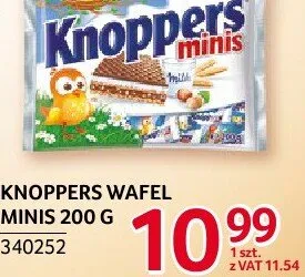 Knoppers Wafel Minis 200g promocja w Selgros