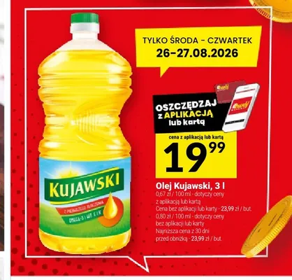 Olej rzepakowy Kujawski promocja w Twój Market