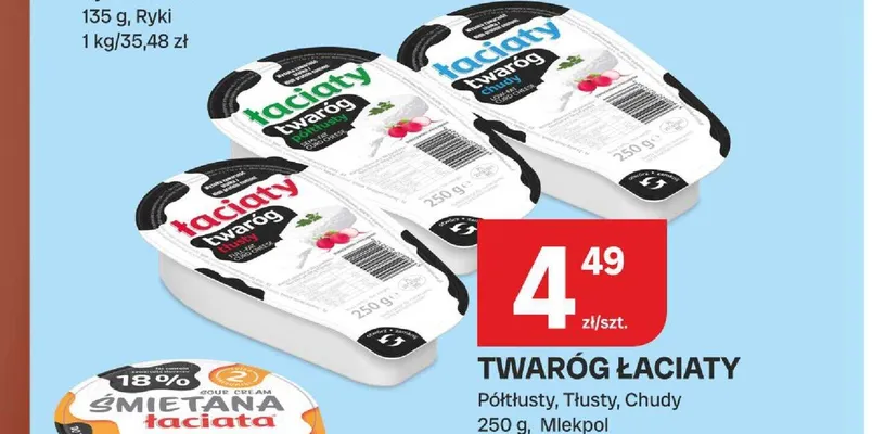 Twaróg Łaciaty Chudy promocja w Chorten