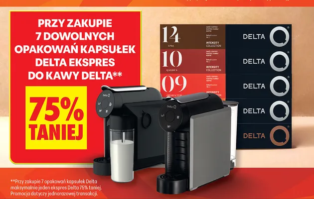 Ekspres do kawy Delta promocja w Biedronka