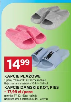 Kapcie plażowe promocja w Stokrotka