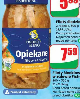 Filety śledziowe opiekane w zalewie promocja w Dino