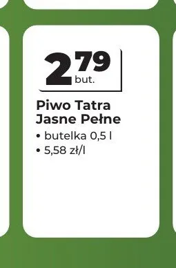Piwo Tatra Jasne Pełne promocja w Odido