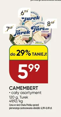 Ser Camembert Turek naturalny promocja w Chata Polska
