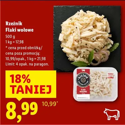 Flaki wołowe promocja w Lidl
