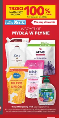 Mydło w płynie Luksja Rose & Milk Proteins promocja w Kaufland