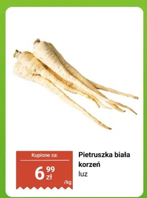Pietruszka biała korzeń Biedronka promocja w Biedronka