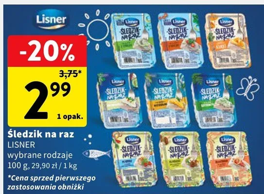 Śledzik na raz Lisner promocja w Intermarche