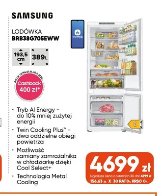 Lodówka BRB38G705EWW Samsung promocja w Max Elektro