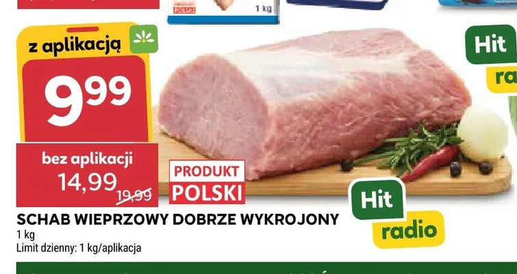 Schab wieprzowy bez kości dobrze wykrojony promocja w Stokrotka