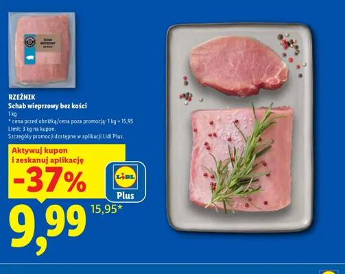 Schab wieprzowy bez kości Rzeźnik promocja w Lidl