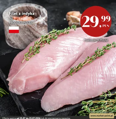 Filet z indyka polski promocja w Market Point