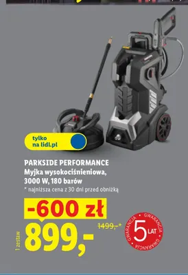 Myjka wysokociśnieniowa Parkside Performance promocja w Lidl