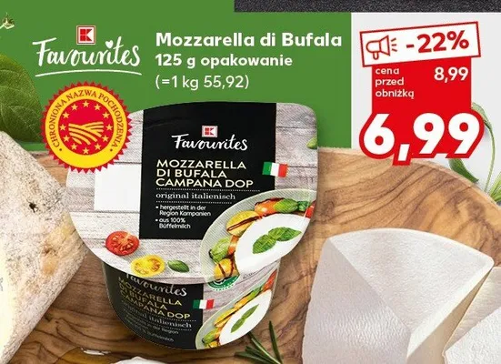 Ser Mozzarella di Bufala promocja w Kaufland