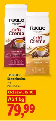 Kawa ziarnista Trucillo Caffè Crema Medium Roast promocja w Lidl