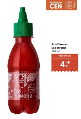 Sos sriracha Asia Flavours promocja w Biedronka