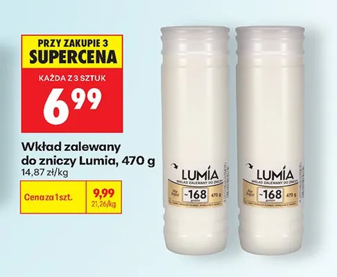 Wkład zalewany do zniczy Lumia promocja w Biedronka