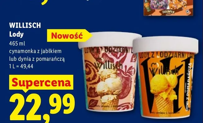 Lody Willisch cynamonka z jabłkiem promocja w Lidl