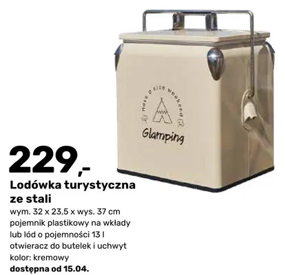 Lodówka turystyczna ze stali promocja w Bricomarche