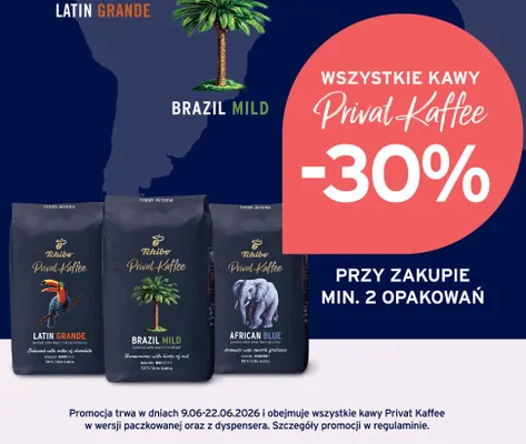 Kawa Tchibo Privat Kaffee Brazil Mild promocja w Tchibo
