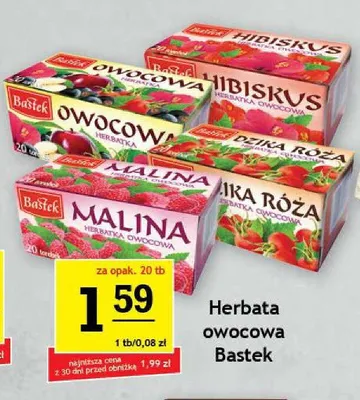 Herbata owocowa Bastek Malina promocja w Gram Market