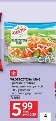 Włoszczyzna Hortex 450g promocja w Selgros