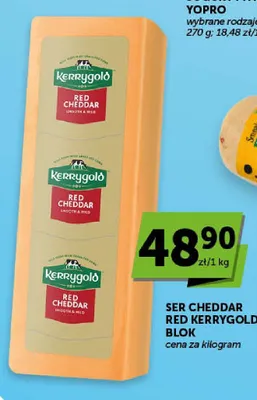 Ser Cheddar Red Kerrygold blok promocja w Euro Sklep