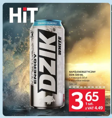 Napój energetyczny Dzik promocja w Selgros
