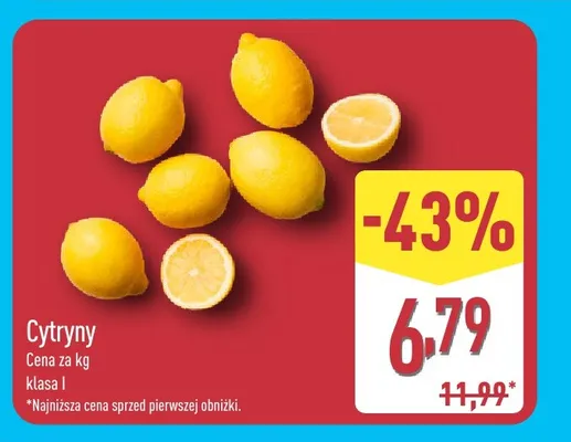 Cytryny klasa I promocja w Aldi