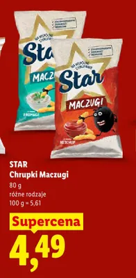 Chrupki Star Maczugi Ketchup promocja w Lidl