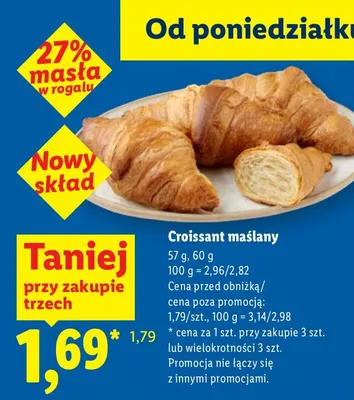 Croissant maślany promocja w Lidl