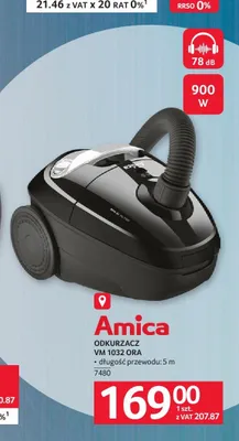 Odkurzacz Amica VM 1032 ORA 900W promocja w Selgros