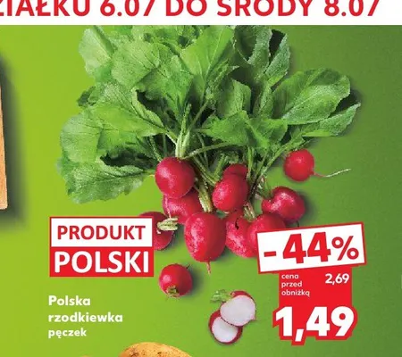 Rzodkiewka polska promocja w Kaufland