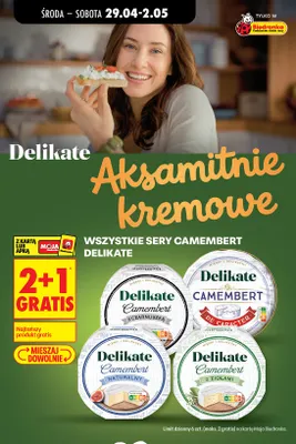 Ser Camembert z czarnuszką Delikate promocja w Biedronka