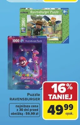 Puzzle Ravensburger Super Mario promocja w Carrefour