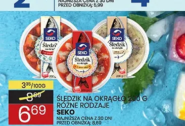 Śledzik na okrągło Seko promocja w Wafelek