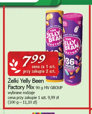 Żelki Yelly Been Factory Mix The Jelly Bean promocja w CEZAR Delikatesy