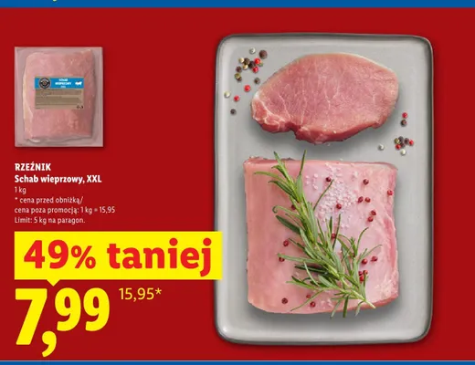 Schab wieprzowy XXL Rzeźnik promocja w Lidl
