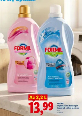 Płyn do prania delikatnych tkanin Formil Wool and Delicate Care & Repair promocja w Lidl