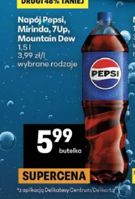 Napój Pepsi promocja w Delikatesy Centrum