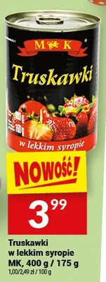 Truskawki w lekkim syropie promocja w Twój Market