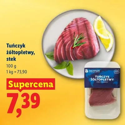 Tuńczyk żółtopłetwy, stek promocja w Lidl