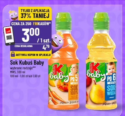 Sok kubus baby różne rodzaje promocja w POLOmarket