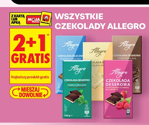 Czekolada deserowa Allegro promocja w Biedronka