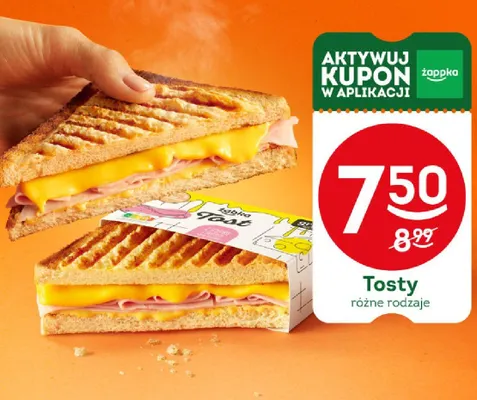 Tosty różne rodzaje promocja w Żabka