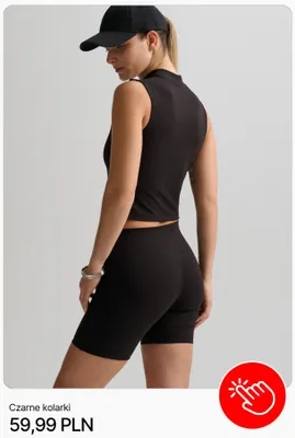 Czarne kolarki Cropp promocja w Cropp