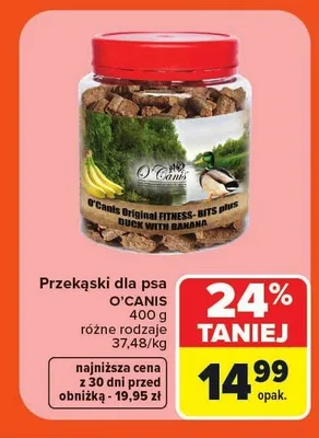 Przekąski dla psa O'Canis Duck with Banana promocja w Carrefour Market