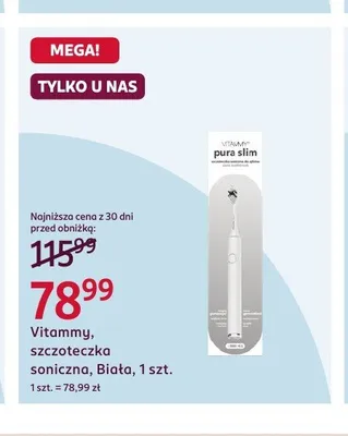 Vitammy szczoteczka soniczna promocja w Rossmann